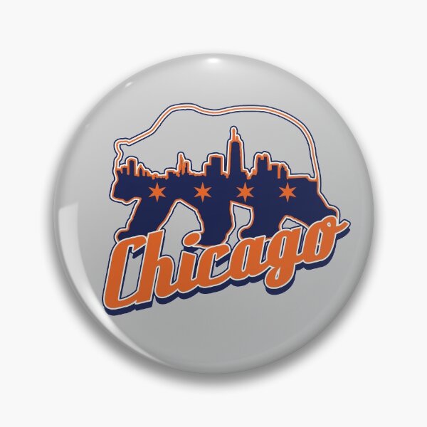 Item preview, Chi Bear - Chicago skyline - Chicago flag designed and sold by BearDownDesigns.