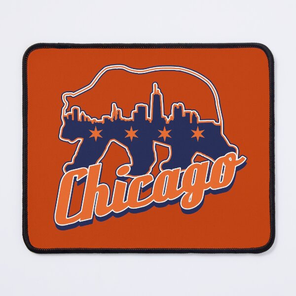 Item preview, Chi Bear - Chicago skyline - Chicago flag designed and sold by BearDownDesigns.