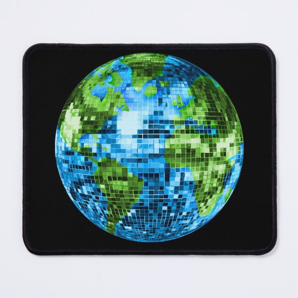 Item preview, Galactic Disco Ball Planet Earth designed and sold by Deborah Camp.