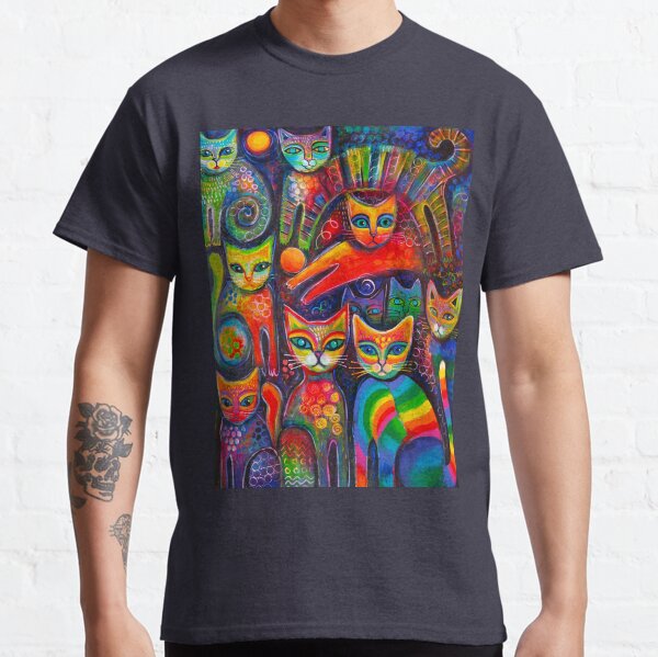 Rainbow cats acrylics Classic T-Shirt