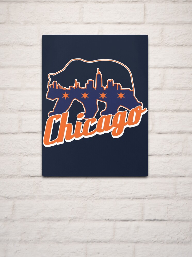 Chicago Flag design - Bears colors Poster for Sale by BearDownDesigns