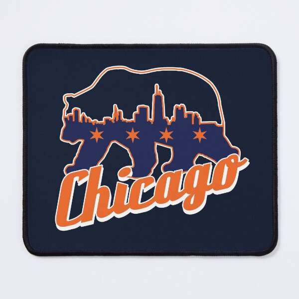 Item preview, Chi Bear - Chicago skyline - Chicago flag designed and sold by BearDownDesigns.