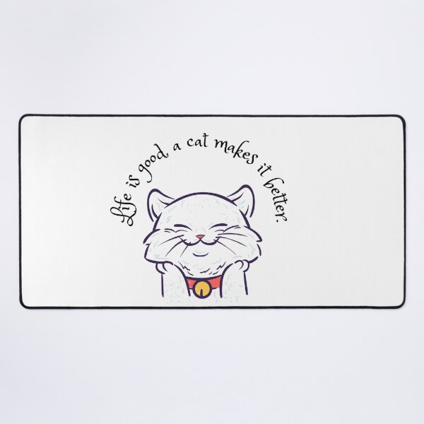 Item preview, Life is good a cat makes it better stickers designed and sold by dastore22.