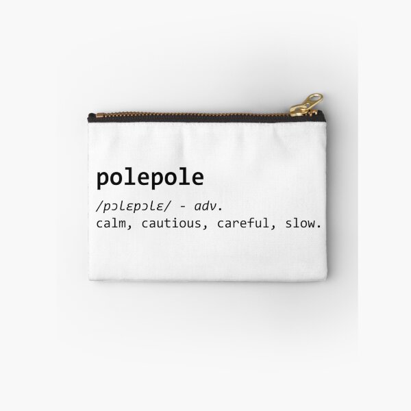 Item preview, pole pole black lettering designed and sold by Firikokoz.
