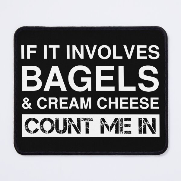 Item preview, Funny Bagels And Cream Cheese Jewish American Food designed and sold by Creekman Designs.