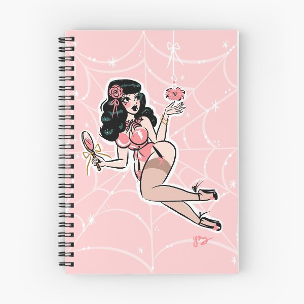 Item preview, Spider Web Powder Puff Pinup designed and sold by Andreayoung.