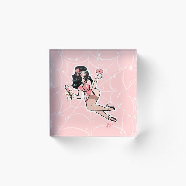 Item preview, Spider Web Powder Puff Pinup designed and sold by Andreayoung.