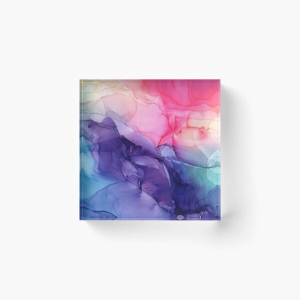 Item preview, Colorful Rainbow Flowing Abstract Painting designed and sold by Elizabeth  Karlson.