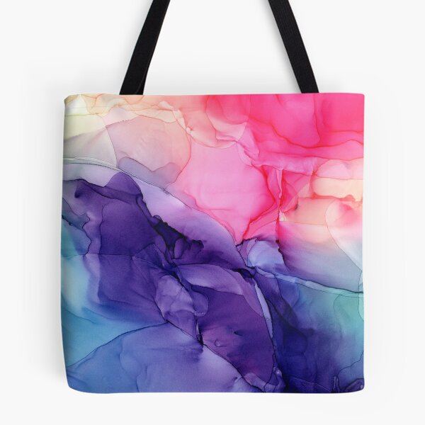 Item preview, Colorful Rainbow Flowing Abstract Painting designed and sold by Elizabeth  Karlson.