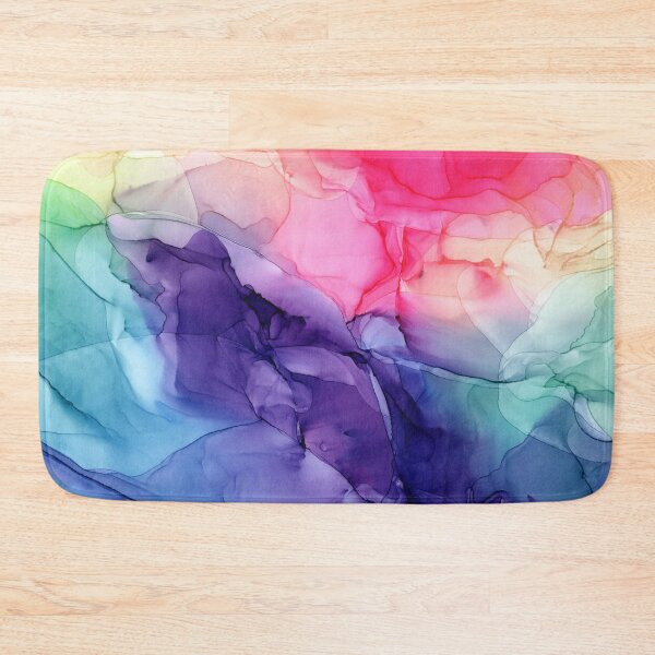 Item preview, Colorful Rainbow Flowing Abstract Painting designed and sold by Elizabeth  Karlson.