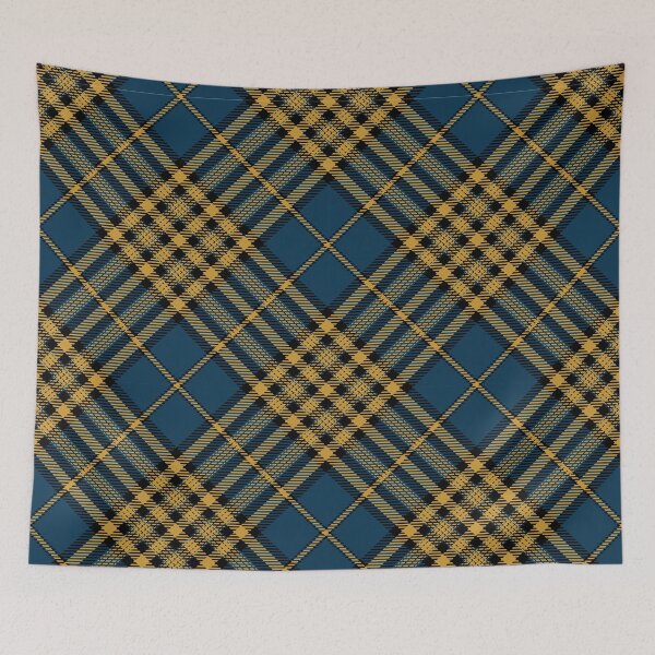 Item preview, Navy && Yellow Nostalgic Plaid  designed and sold by Sarah-Smash.
