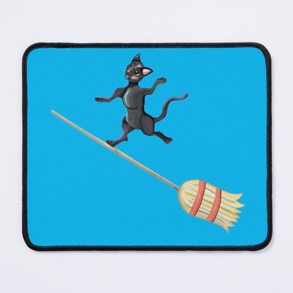 Item preview, Broom Surfing Black Cat designed and sold by Deborah Camp.