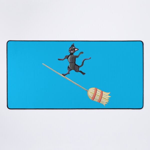 Item preview, Broom Surfing Black Cat designed and sold by Deborah Camp.