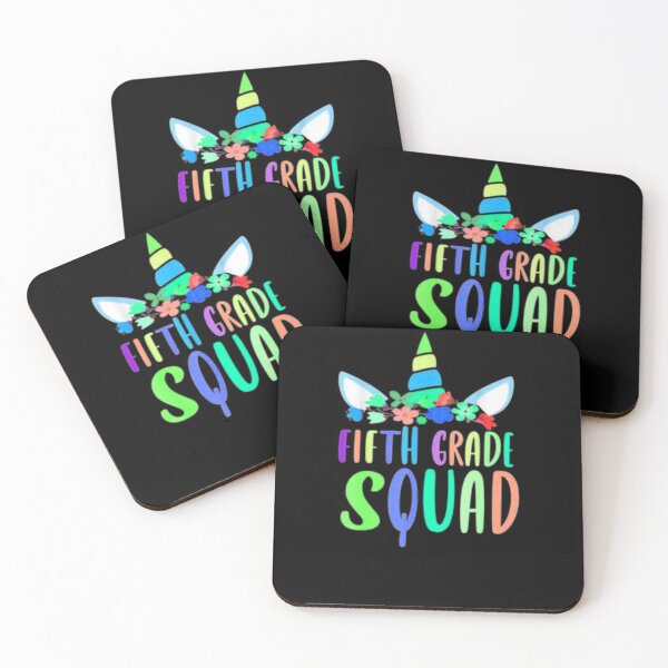 Item preview, fifth Grade Squad Unicorn Rainbow color Back to School Girl T-Shirt designed and sold by spolayastore.