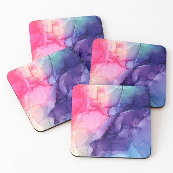Item preview, Colorful Rainbow Flowing Abstract Vertical Painting designed and sold by Elizabeth  Karlson.