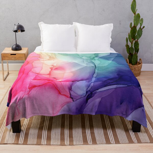 Item preview, Colorful Rainbow Flowing Abstract Vertical Painting designed and sold by Elizabeth  Karlson.