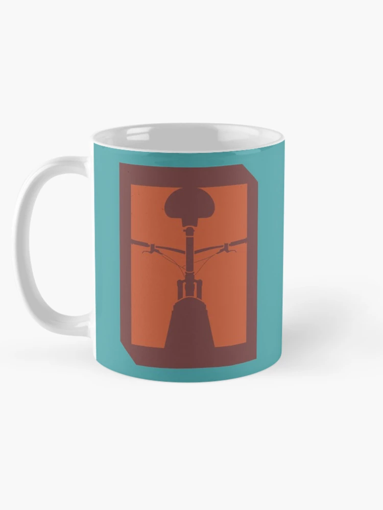 Thumbnail 5 of 6, Coffee Mug, Autumn Colored Mud MTB Rear View designed and sold by RabeDesigns.