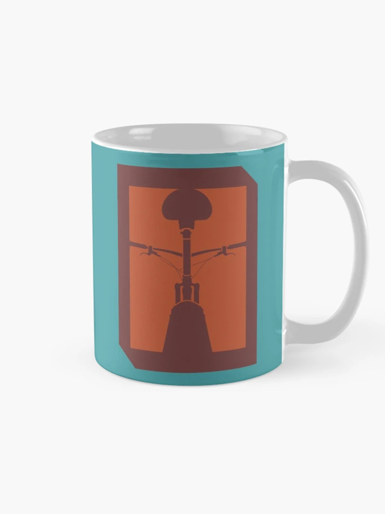 Thumbnail 3 of 6, Coffee Mug, Autumn Colored Mud MTB Rear View designed and sold by RabeDesigns.