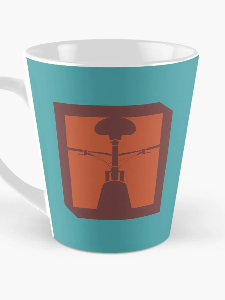 Thumbnail 3 of 4, Coffee Mug, Autumn Colored Mud MTB Rear View designed and sold by RabeDesigns.