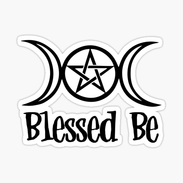 Item preview, Blessed Be Triple Goddess Witch designed and sold by signsandsymbols.