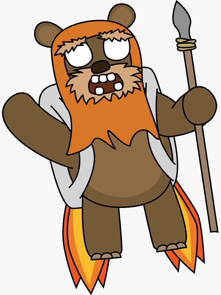 zombie ewok with a jetpack by shortstack