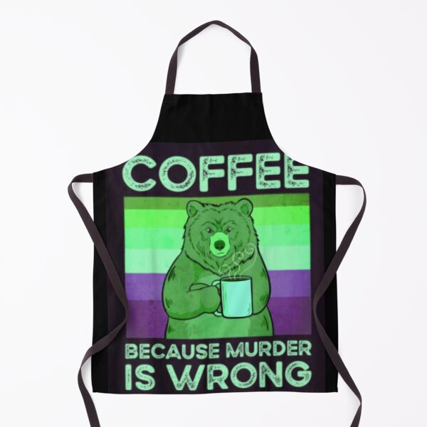 Aperçu de l'œuvre Café parce que le meurtre est faux Ours T-shirt vintage créée et vendue par spolayastore.
