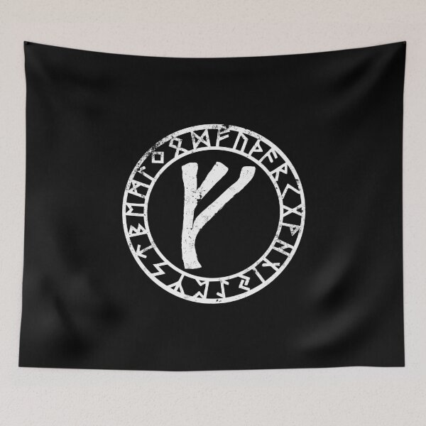 Item preview, Fehu Rune Viking Symbol designed and sold by signsandsymbols.