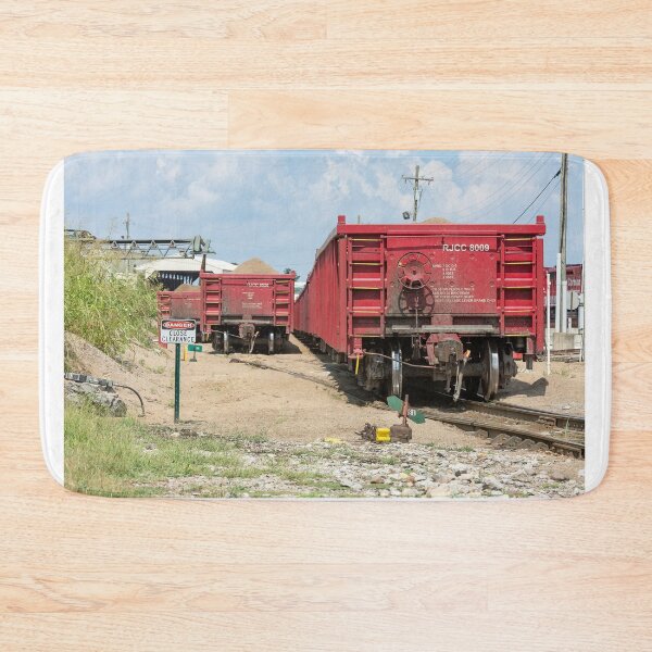 Item preview, RJ Corman wagons being loaded designed and sold by Anthony Gutteridge.