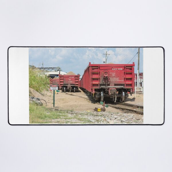 Item preview, RJ Corman wagons being loaded designed and sold by Anthony Gutteridge.
