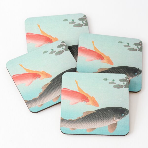 Item preview, Common and Golden Carp (1935) by Ohara Koson designed and sold by themkat.