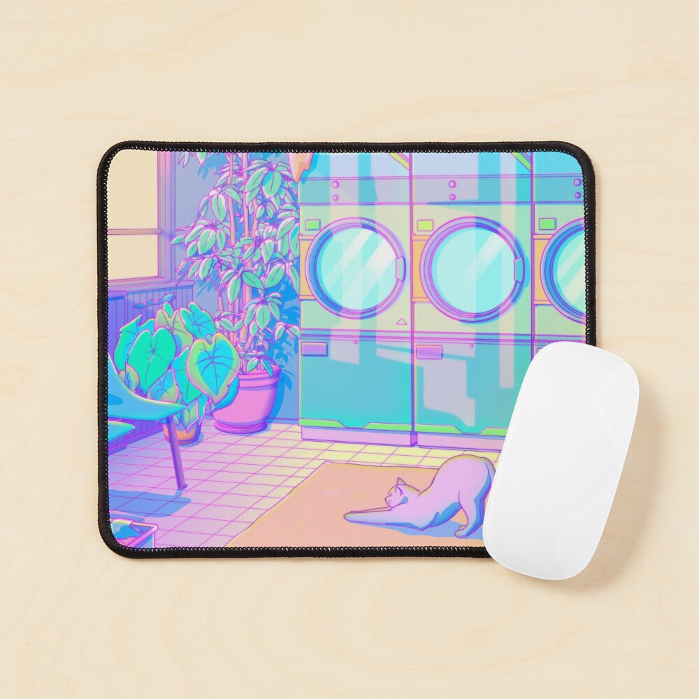 Laundry Blues Mouse Pad