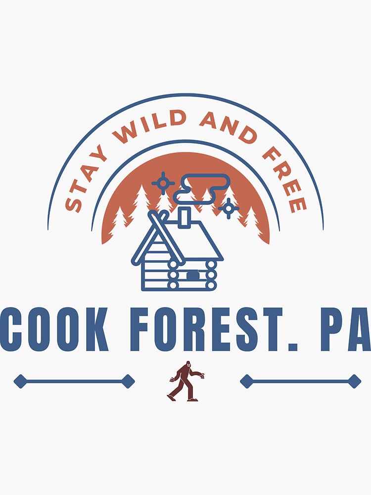 "Cook Forest State Park " Sticker for Sale by BrightonHaus Redbubble