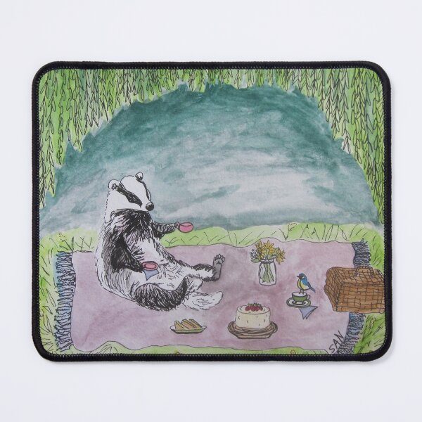 Item preview, Badger's Picnic Watercolor designed and sold by TurnipWilson.
