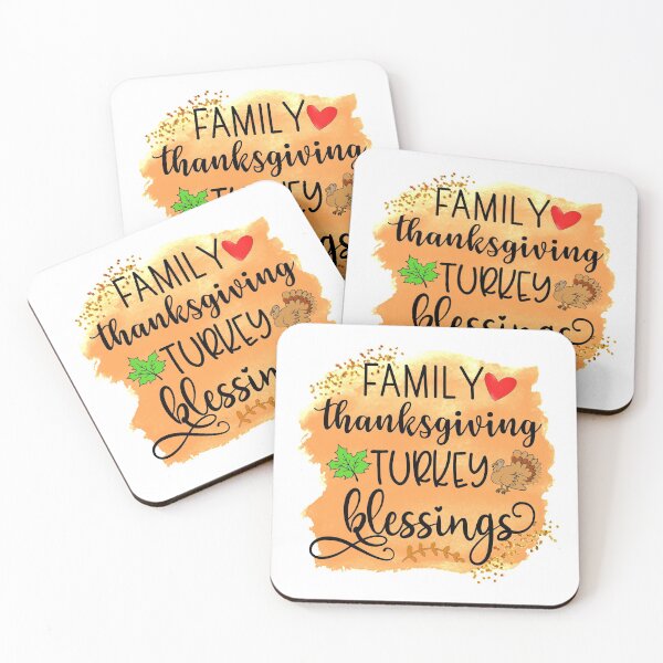 Item preview, Family Thanksgiving Turkey Blessings designed and sold by younghopes.