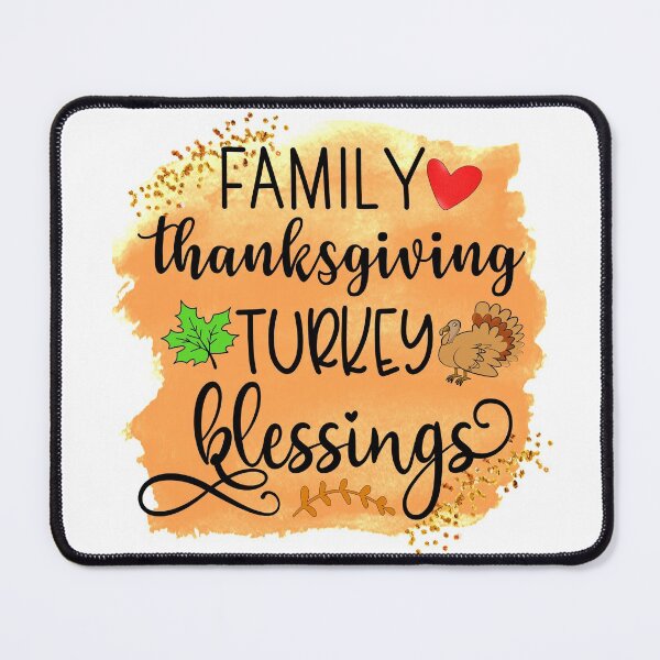 Item preview, Family Thanksgiving Turkey Blessings designed and sold by younghopes.