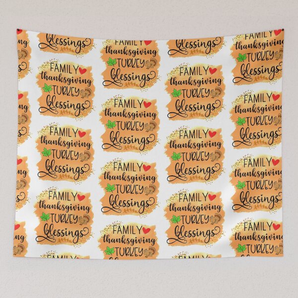 Item preview, Family Thanksgiving Turkey Blessings designed and sold by younghopes.