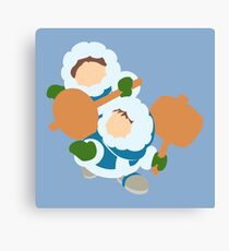 Smash Bros - Ice Climbers Green Gloves Canvas Print