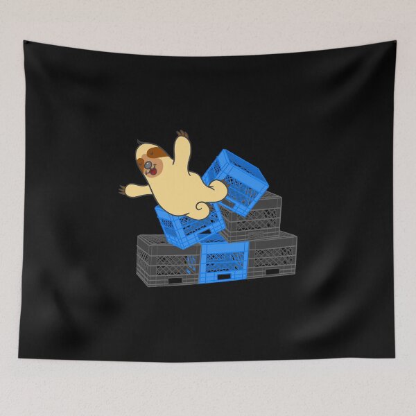 Item preview, Falling Sloth Milk Crate Challenge Trend Viral Videos designed and sold by wrestletoys.