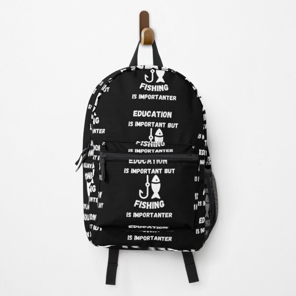 Item preview, Education Is Important But Fishing Is Importanter In Black designed and sold by LuckyKermit.