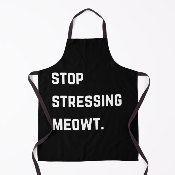 Item preview, Stop stressing meowt - funny meow cat quote font design designed and sold by theslowdown.