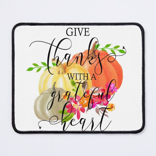 Item preview, Give Thanks With a Grateful Heart- Fall Thanksgiving Gifts designed and sold by younghopes.