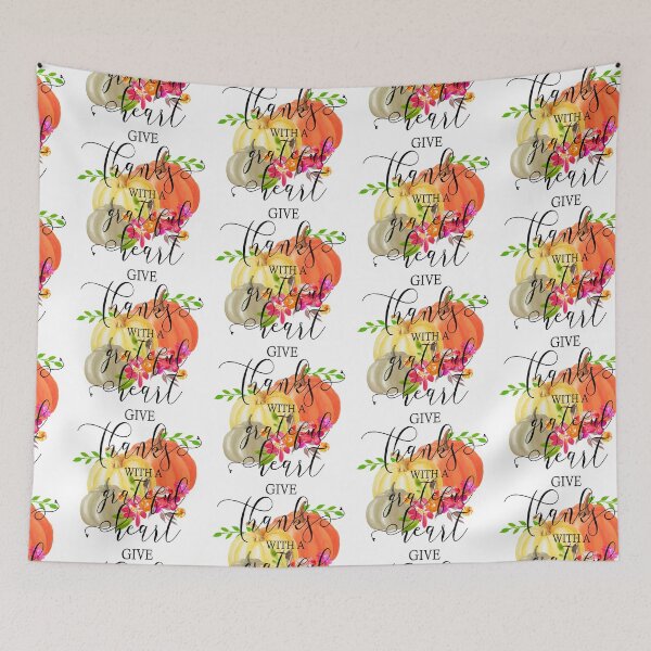 Item preview, Give Thanks With a Grateful Heart- Fall Thanksgiving Gifts designed and sold by younghopes.
