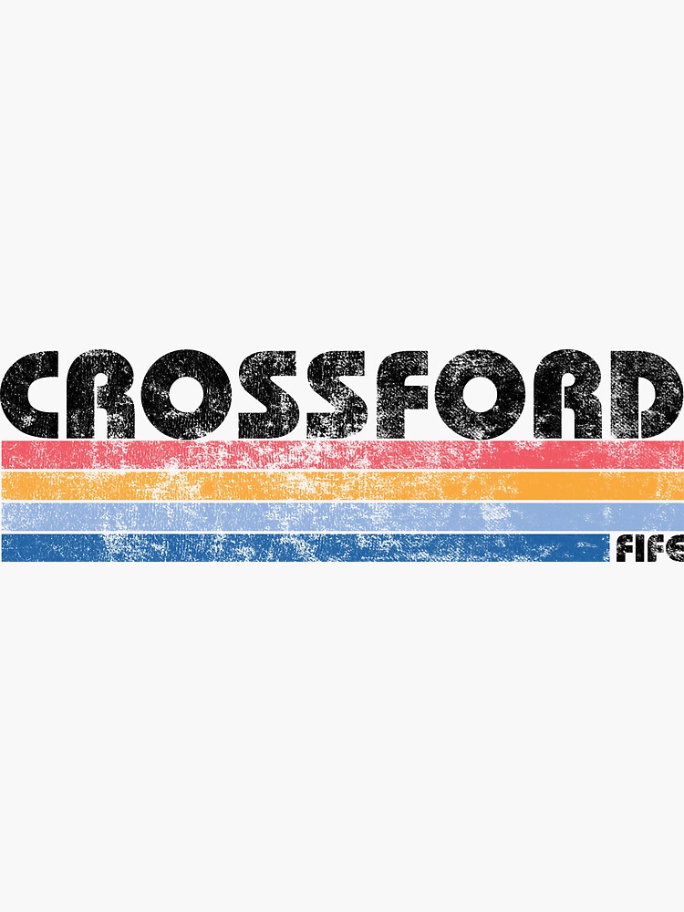 "Crossford, Fife, Scottish Town" Sticker for Sale by kestrelsalmon