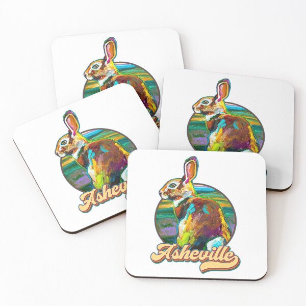 Item preview, Retro Asheville Rabbit by Robert Phelps designed and sold by RobertPhelpsArt.