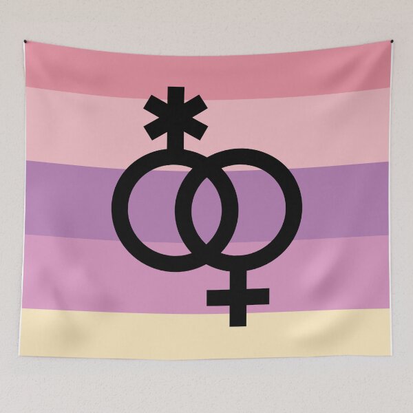 Item preview, wlnb, interlocking symbols over asterian flag designed and sold by Skyler Orion X.