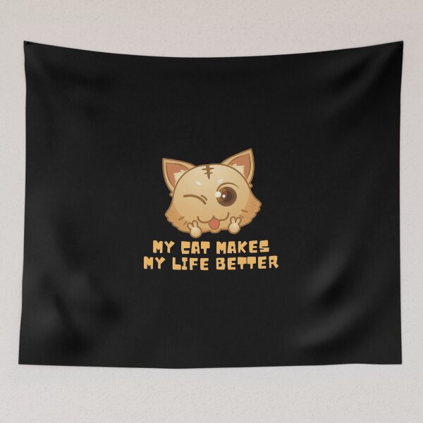 Item preview, Life Is Good A Cat Makes It Better designed and sold by Calakan.