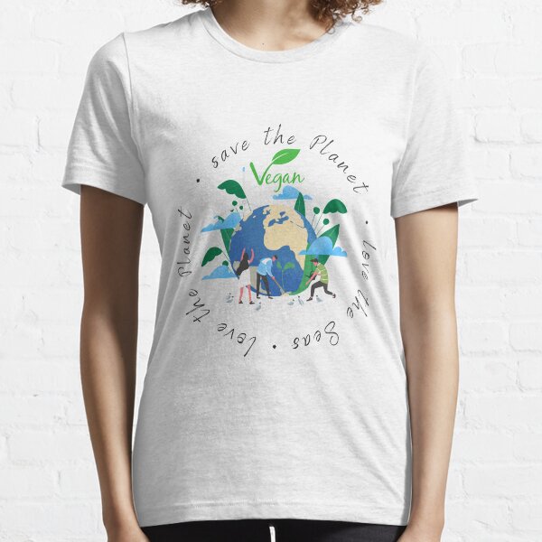 animals vegetarian activist earth day vegan Essential T-Shirt