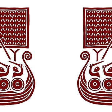 Artwork thumbnail, Viking Runestone Inspired Ships by Odinist