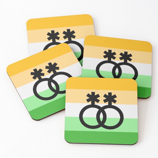 Item preview, nblnb, interlocking symbols over enbian flag designed and sold by Skyler Orion X.