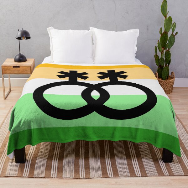 Item preview, nblnb, interlocking symbols over enbian flag designed and sold by Skyler Orion X.